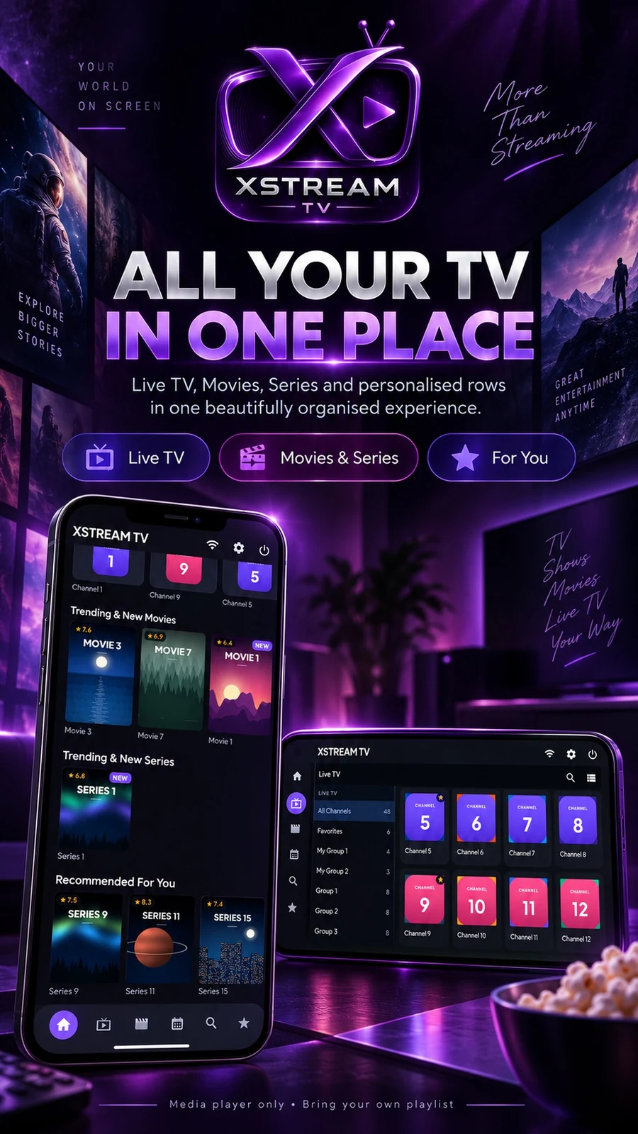 XStream TV phone overview