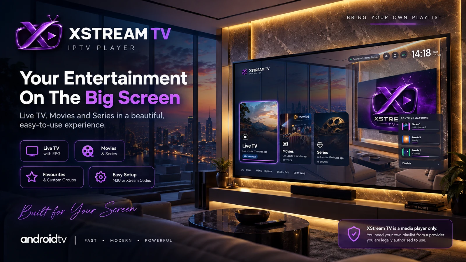 XStream TV app preview